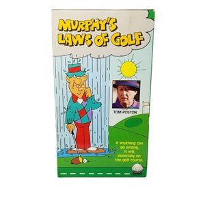 Murphys Laws of Golf VHS 1989 Tom Poston Richard Moll David Doyle Comedy
